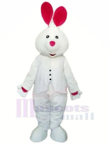 Weiß Hase mit Lange Ohr Maskottchen Kostüme Tier