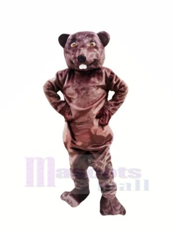 glücklich Biber Maskottchen Kostüme Erwachsene