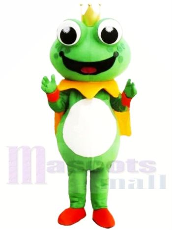 Karikatur König Frosch Maskottchen Kostüme