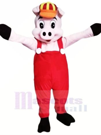 Wenig Rosa Schwein Maskottchen Kostüme Karikatur