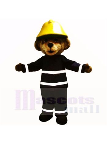 Lächelnd Feuer Sicherheit Bär Maskottchen Kostüme Karikatur
