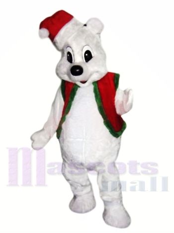 Weihnachten weißer Bär Maskottchen Kostüme