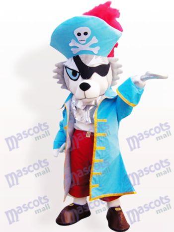 Pirat Wolf Tier Maskottchen Lustiges Kostüm