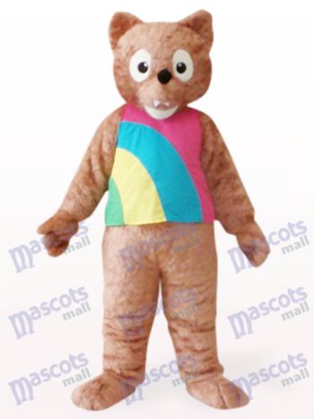 Brauner Wolf Tier Maskottchen Kostüm