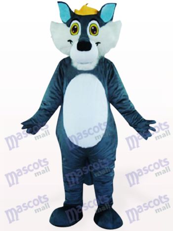 Grauer Wolf Tier Maskottchen Kostüm
