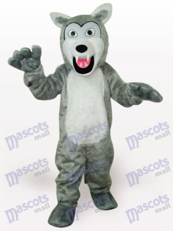 Grau Wolf Tier Maskottchen Kostüm für Erwachsene