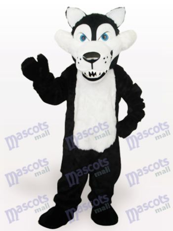 Weißes Belly Wolf Tier Maskottchen Kostüm für Erwachsene