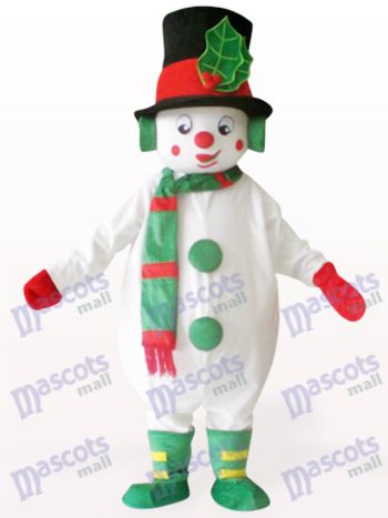 Weiße Schneemann Weihnachten Xmas Maskottchen Kostüm