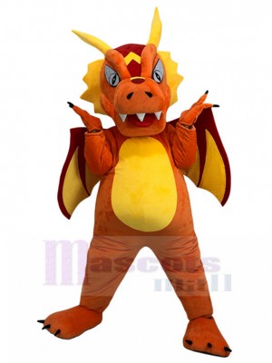 Feuerdrache maskottchen kostüm