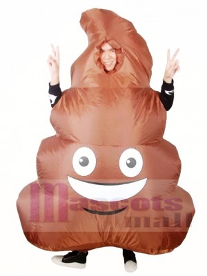 Emoji Poop Pile Lächelndes Gesicht Scheisse Aufblasbares Halloween Weihnachten Kostüme für Erwachsene