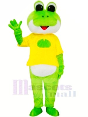 Frosch mit Gelb T-Shirt Maskottchen Kostüme