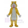 Gelb und Weiß Hamster Maskottchen Kostüm