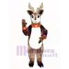 Blinker Deer mit Lite-up Nase, Kragen & Manschetten Weihnachtsmaskottchen Kostüm Erwachsene