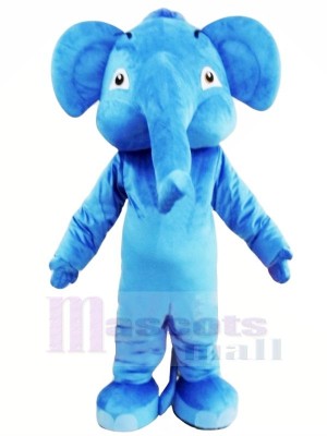 Blau Erwachsene Elefant Maskottchen Kostüme Tier