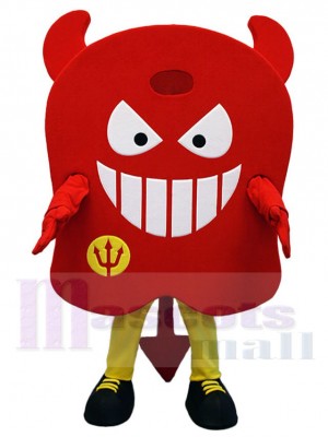 Dämon des Roten Teufels Maskottchen-Kostüm Karikatur