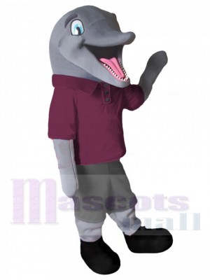 Netter Sport-Delphin Maskottchen-Kostüm Für Erwachsene Maskottchenköpfe