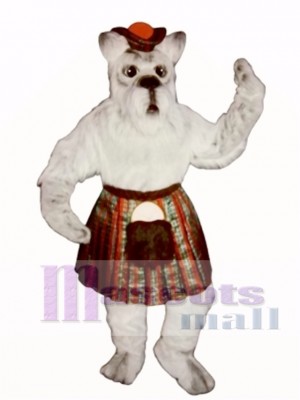 Niedlich Scottie Hund mit Rock & Tam Maskottchen Kostüm Tier 