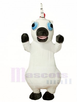 Weiße Einhorn Maskottchen Kostüme