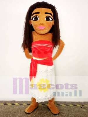 Moana Maskottchen Kostüm Prinzessin Cosplay Halloween Party Maskottchen Kostüm Menschen