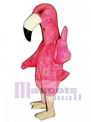 Nettes Flamingo Maskottchen Kostüm Vogel  