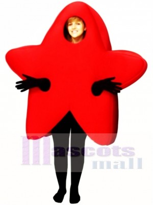 rot Star Maskottchen Kostüm