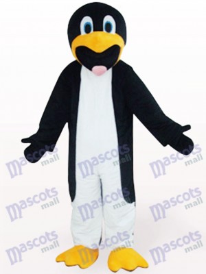 Schwarz Und Weiß Schlank Pinguin Tier Maskottchen Kostüm