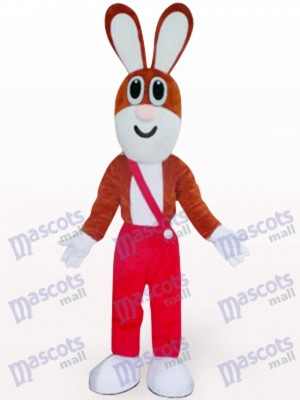 Osterhase in roter Hose Tier Maskottchen Kostüm