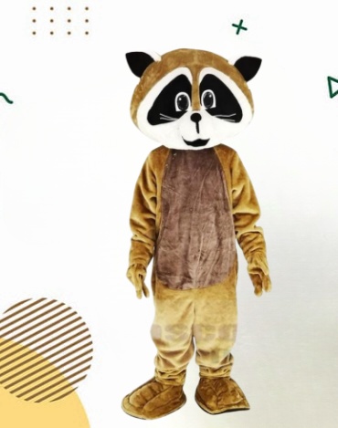 Waschbär Maskottchen Kostüm